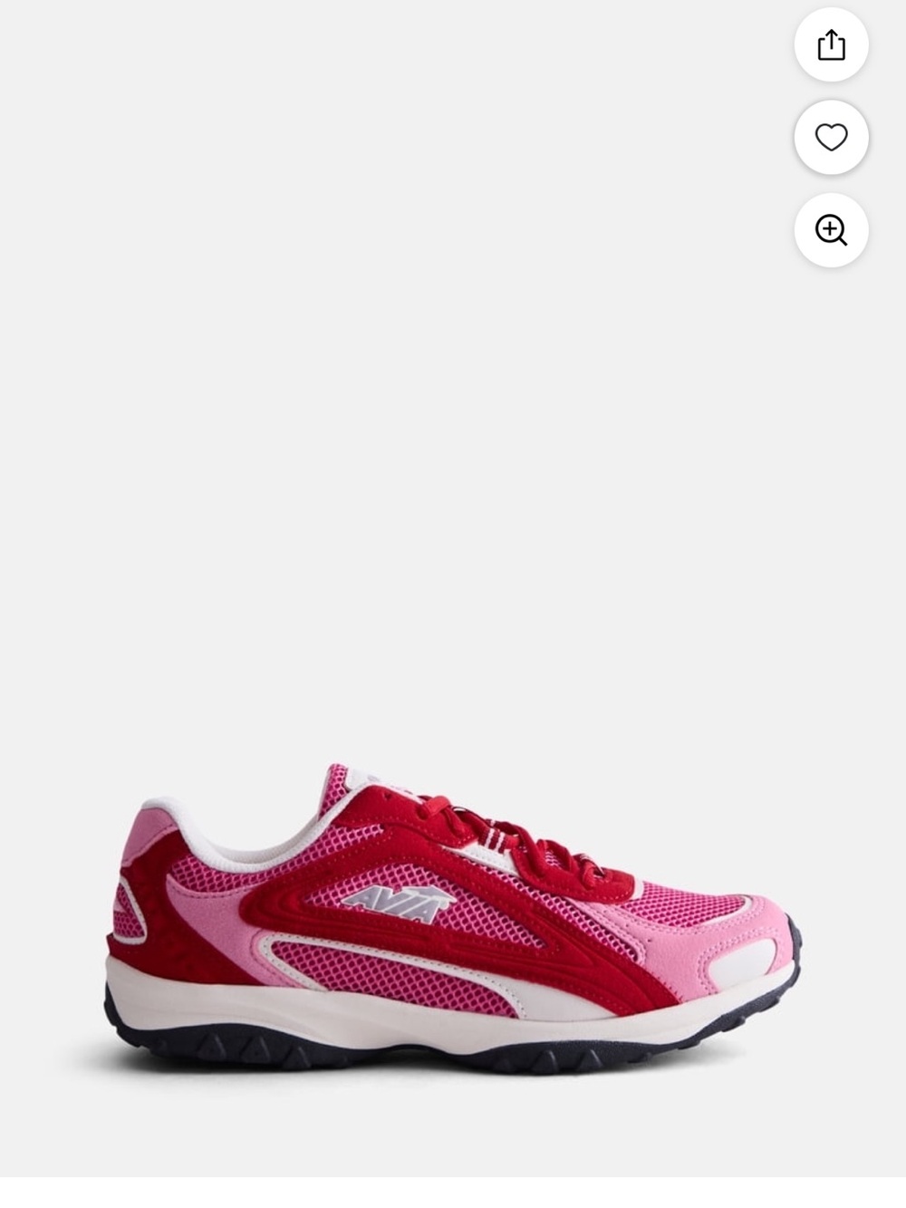 Pink & Red Mesh Athletic AVIA Sneaker - Picture 3 of 5